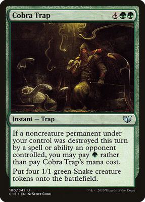 Cobra Trap card from Commander 2015