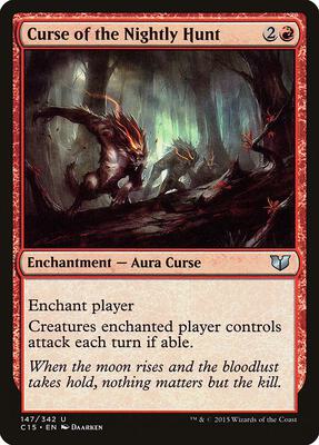 Curse of the Nightly Hunt card from Commander 2015