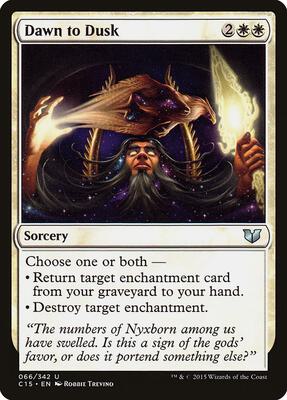 Dawn to Dusk card from Commander 2015