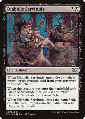 Diabolic Servitude card from Commander 2015