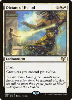 Dictate of Heliod card from Commander 2015