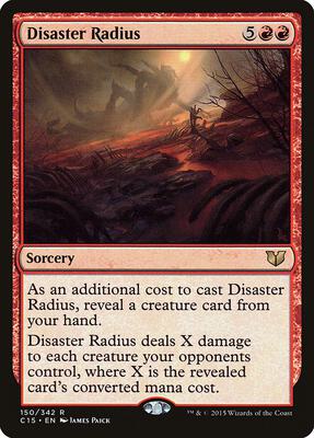 Disaster Radius card from Commander 2015