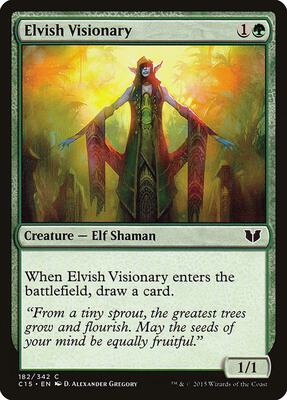 Elvish Visionary card from Commander 2015