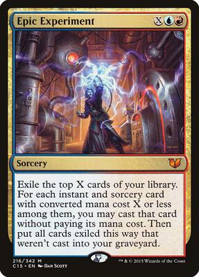 Epic Experiment card from Commander 2015