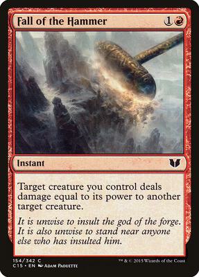 Fall of the Hammer card from Commander 2015