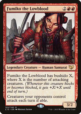 Fumiko the Lowblood card from Commander 2015