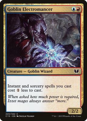 Goblin Electromancer card from Commander 2015