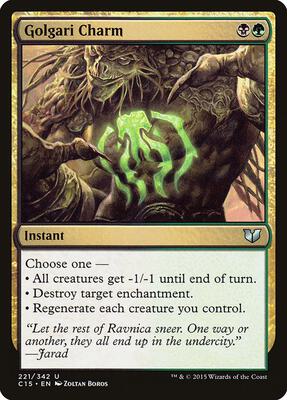 Golgari Charm card from Commander 2015