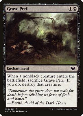 Grave Peril card from Commander 2015