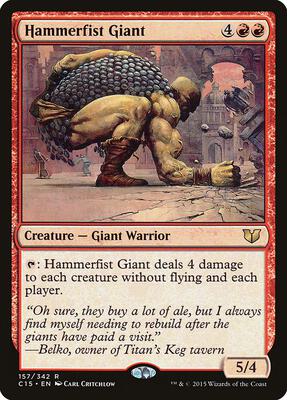 Hammerfist Giant card from Commander 2015