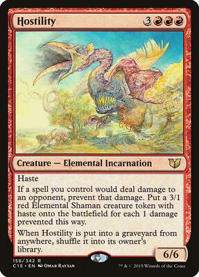 Hostility card from Commander 2015