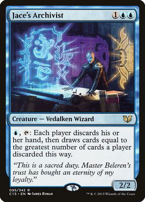Jace's Archivist card from Commander 2015