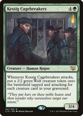 Kessig Cagebreakers card from Commander 2015