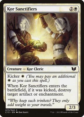 Kor Sanctifiers card from Commander 2015