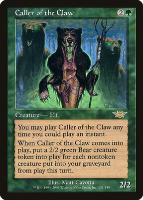 Caller of the Claw card from Legions
