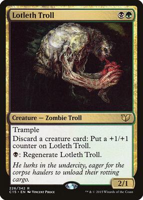 Lotleth Troll card from Commander 2015