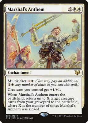 Marshal's Anthem card from Commander 2015
