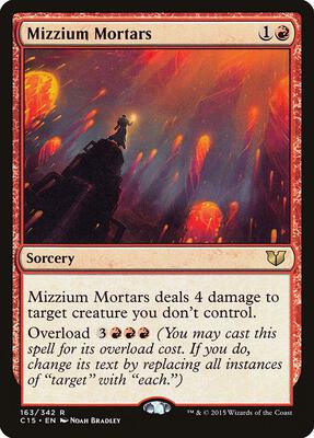 Mizzium Mortars card from Commander 2015