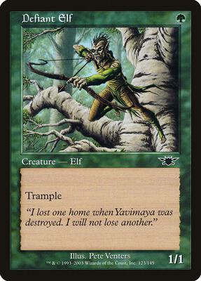 Defiant Elf card from Legions