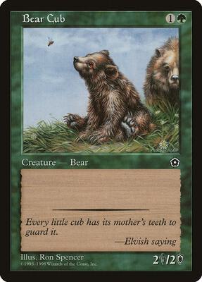 Bear Cub card from Portal Second Age