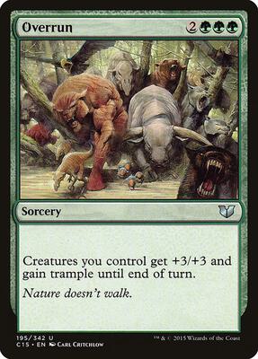 Overrun card from Commander 2015