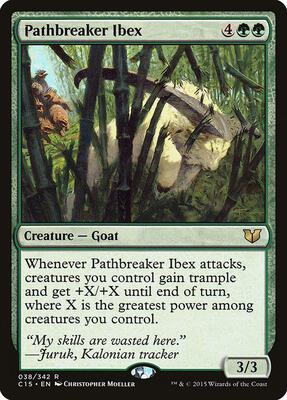 Pathbreaker Ibex card from Commander 2015