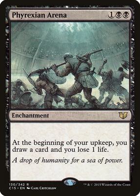 Phyrexian Arena card from Commander 2015
