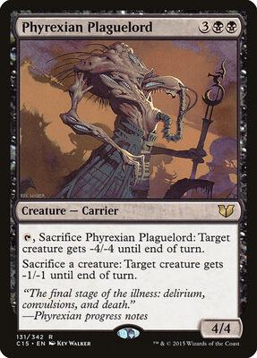Phyrexian Plaguelord card from Commander 2015