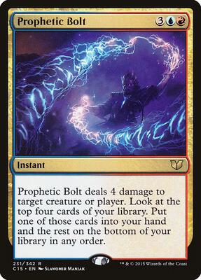 Prophetic Bolt card from Commander 2015