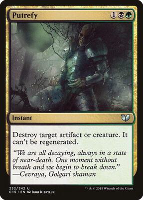 Putrefy card from Commander 2015