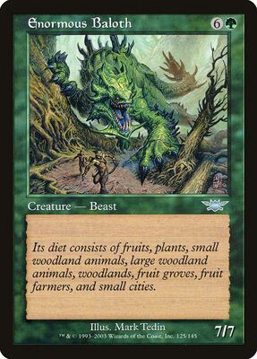 Enormous Baloth card from Legions