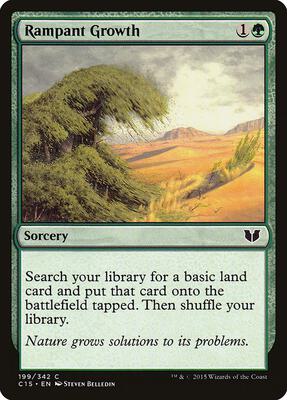 Rampant Growth card from Commander 2015