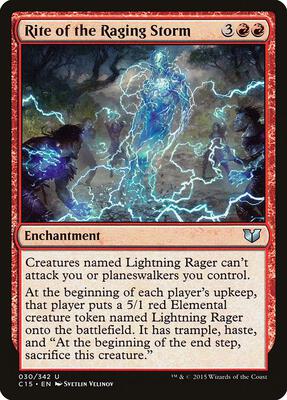 Rite of the Raging Storm card from Commander 2015