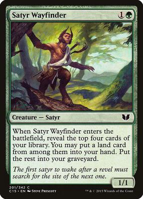 Satyr Wayfinder card from Commander 2015