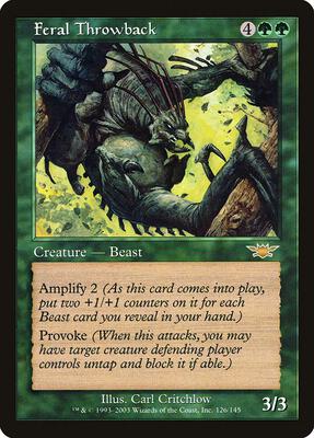 Feral Throwback card from Legions