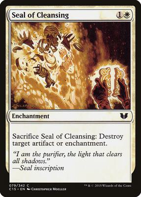 Seal of Cleansing card from Commander 2015