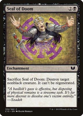 Seal of Doom card from Commander 2015