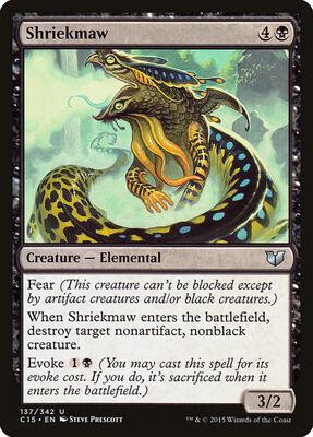 Shriekmaw card from Commander 2015