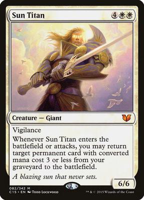 Sun Titan card from Commander 2015