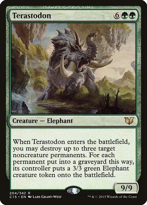 Terastodon card from Commander 2015