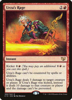 Urza's Rage card from Commander 2015
