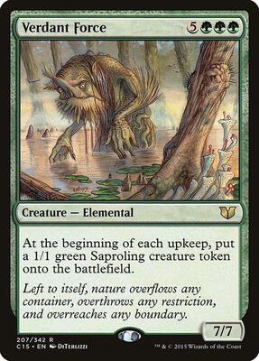 Verdant Force card from Commander 2015
