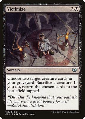 Victimize card from Commander 2015