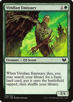 Viridian Emissary card from Commander 2015