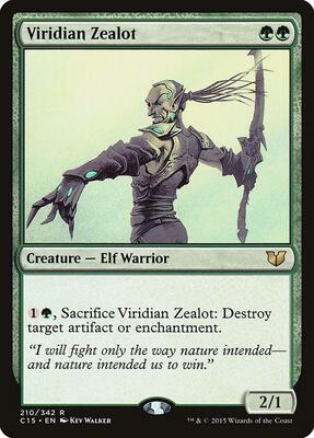 Viridian Zealot card from Commander 2015