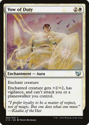 Vow of Duty card from Commander 2015