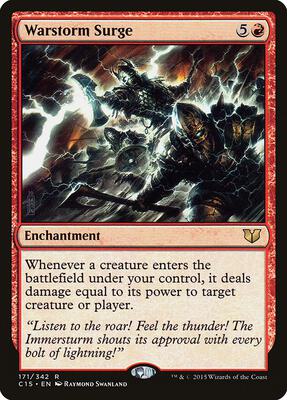 Warstorm Surge card from Commander 2015