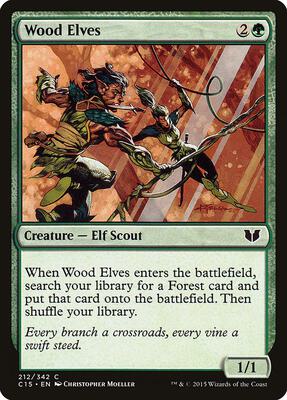 Wood Elves card from Commander 2015