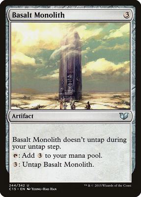 Basalt Monolith card from Commander 2015