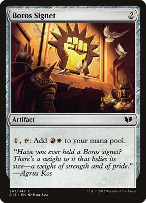 Boros Signet card from Commander 2015